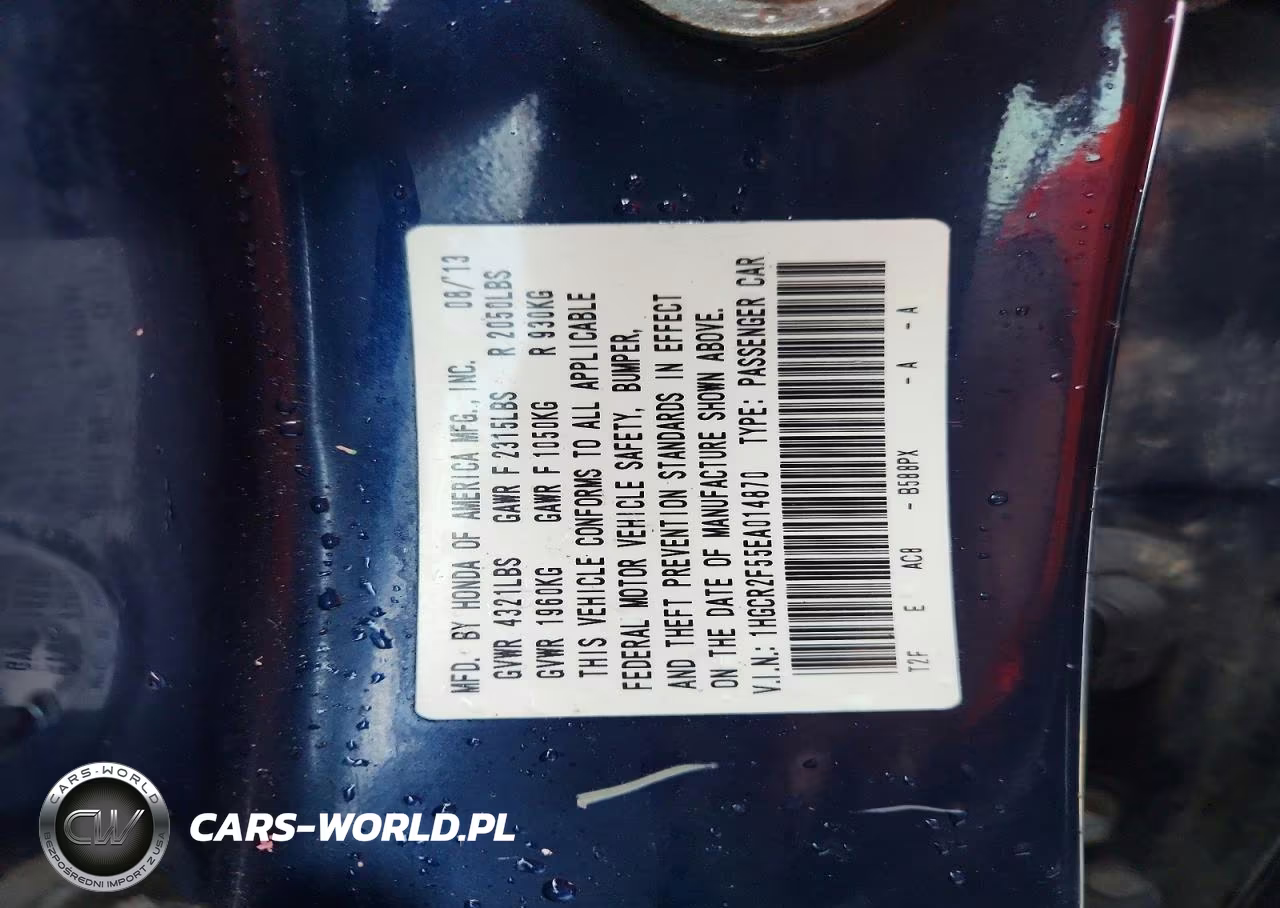 2014 HONDA ACCORD SPORT VIN:1HGCR2F55EA014870 - 12
