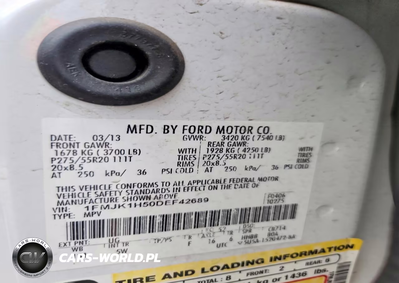 2013 Ford Expedition El Xlt VIN:1FMJK1H50DEF42689 - 13