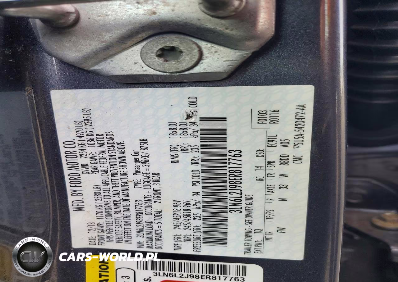 2014 Lincoln Mkz VIN:3LN6L2J98ER817763 - 12
