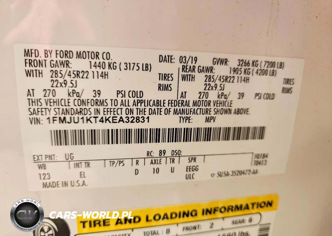 2019 Ford Expedition Limited VIN:1FMJU1KT4KEA32831 - 13
