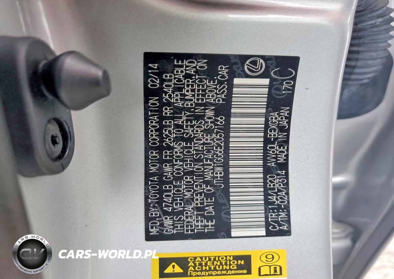 2014 Lexus Es 300H VIN:JTHBW1GG6E2057166 - 12