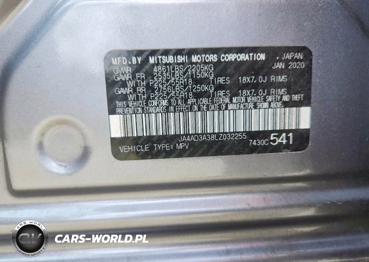 2020 Mitsubishi Outlander Se VIN:JA4AD3A38LZ032255 - 13