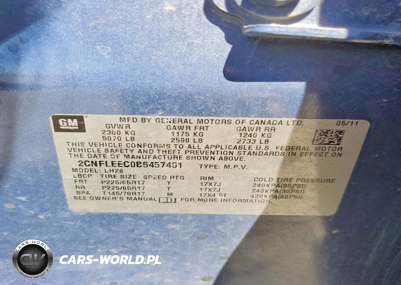 2011 Chevrolet Equinox Lt VIN:2CNFLEEC0B6457401 - 13