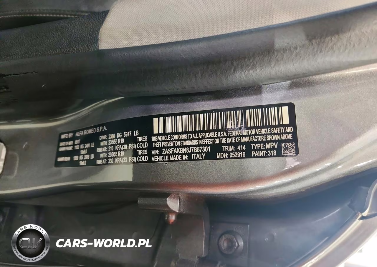 2018 Alfa Romeo Stelvio Ti VIN:ZASFAKBN8J7B67301 - 13