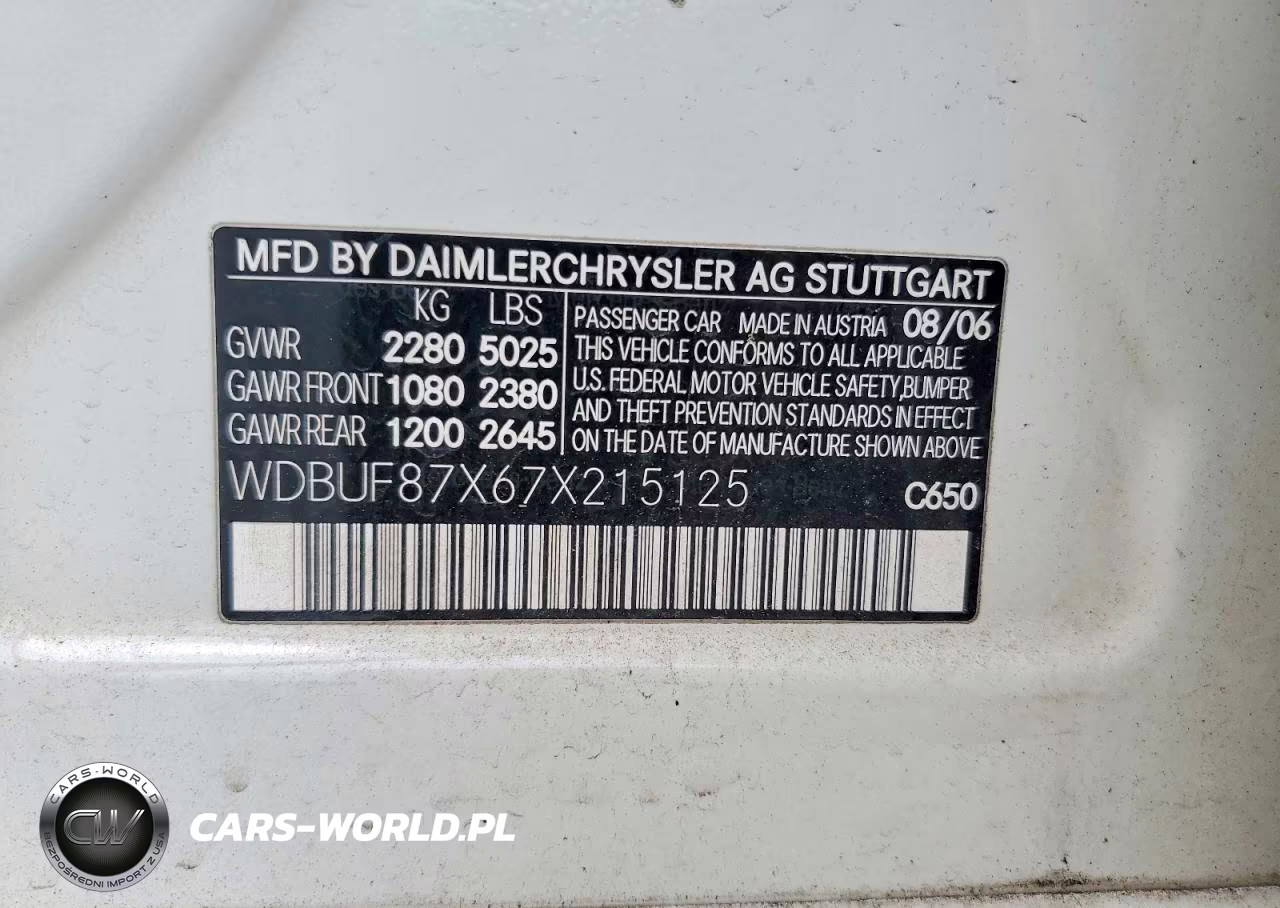 2007 Mercedes-Benz E 350 4Matic VIN:WDBUF87X67X215125 - 12