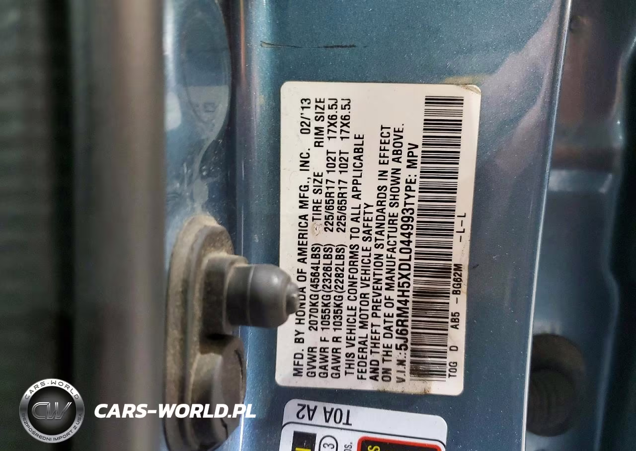2013 Honda Cr-V Ex VIN:5J6RM4H5XDL044993 - 13