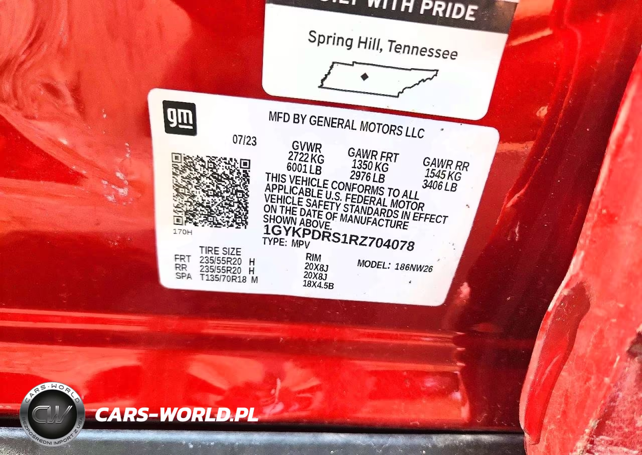 2024 Cadillac Xt6 Premium Luxury VIN:1GYKPDRS1RZ704078 - 12