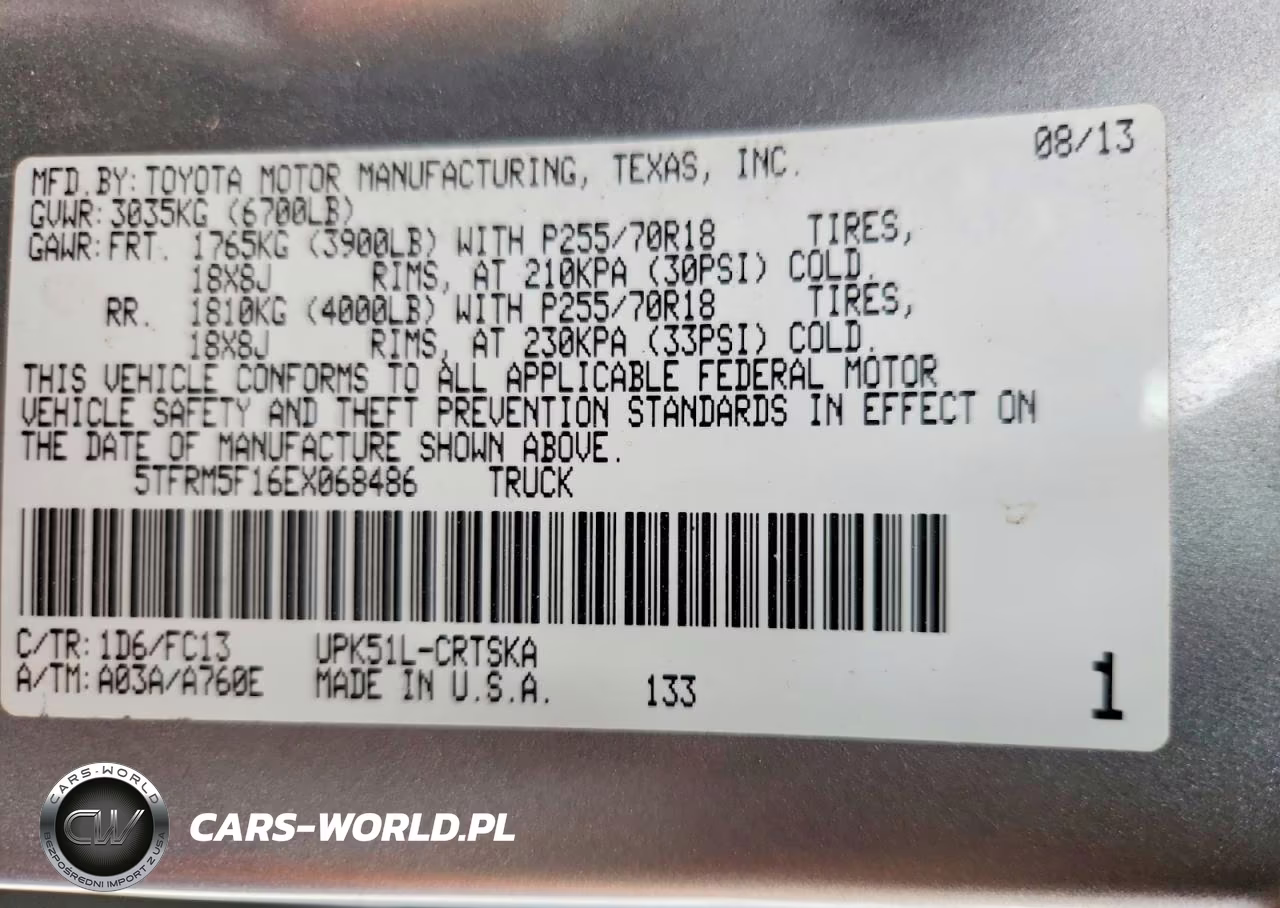 2014 Toyota Tundra Sr5 VIN:5TFRM5F16EX068486 - 12
