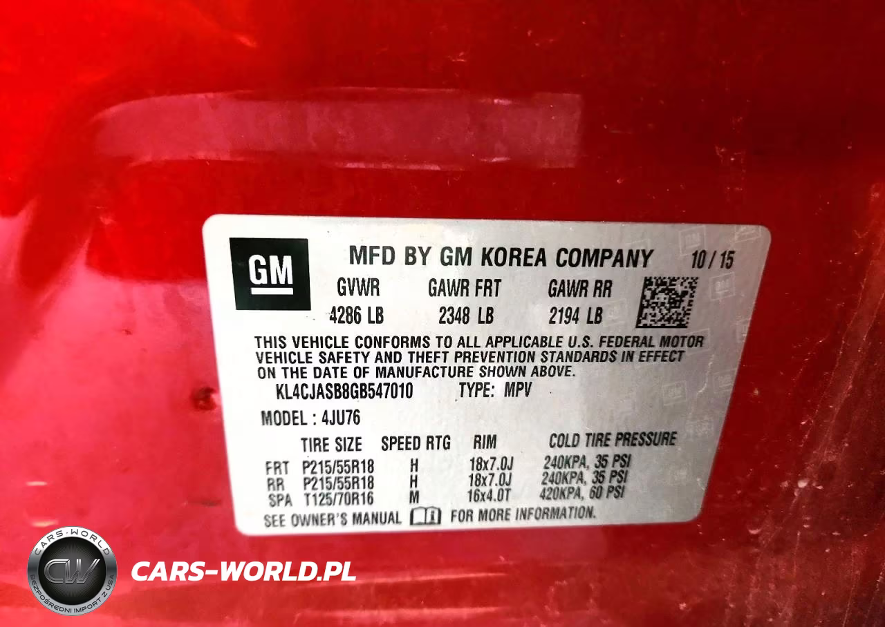2016 Buick Encore VIN:KL4CJASB8GB547010 - 13