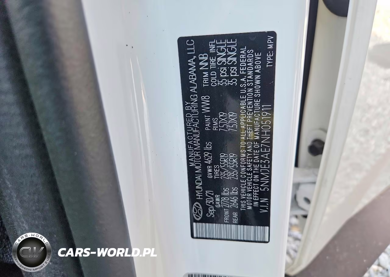 2022 Hyundai Tucson Limited VIN:5NMJE3AE7NH051911 - 14