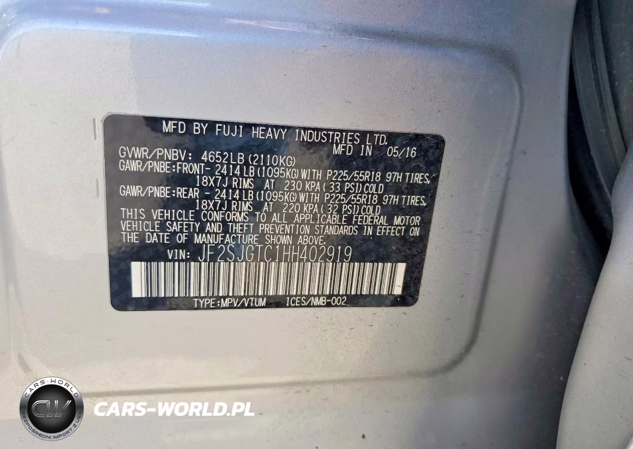 2017 Subaru Forester 2.0Xt Touring VIN:JF2SJGTC1HH402919 - 13