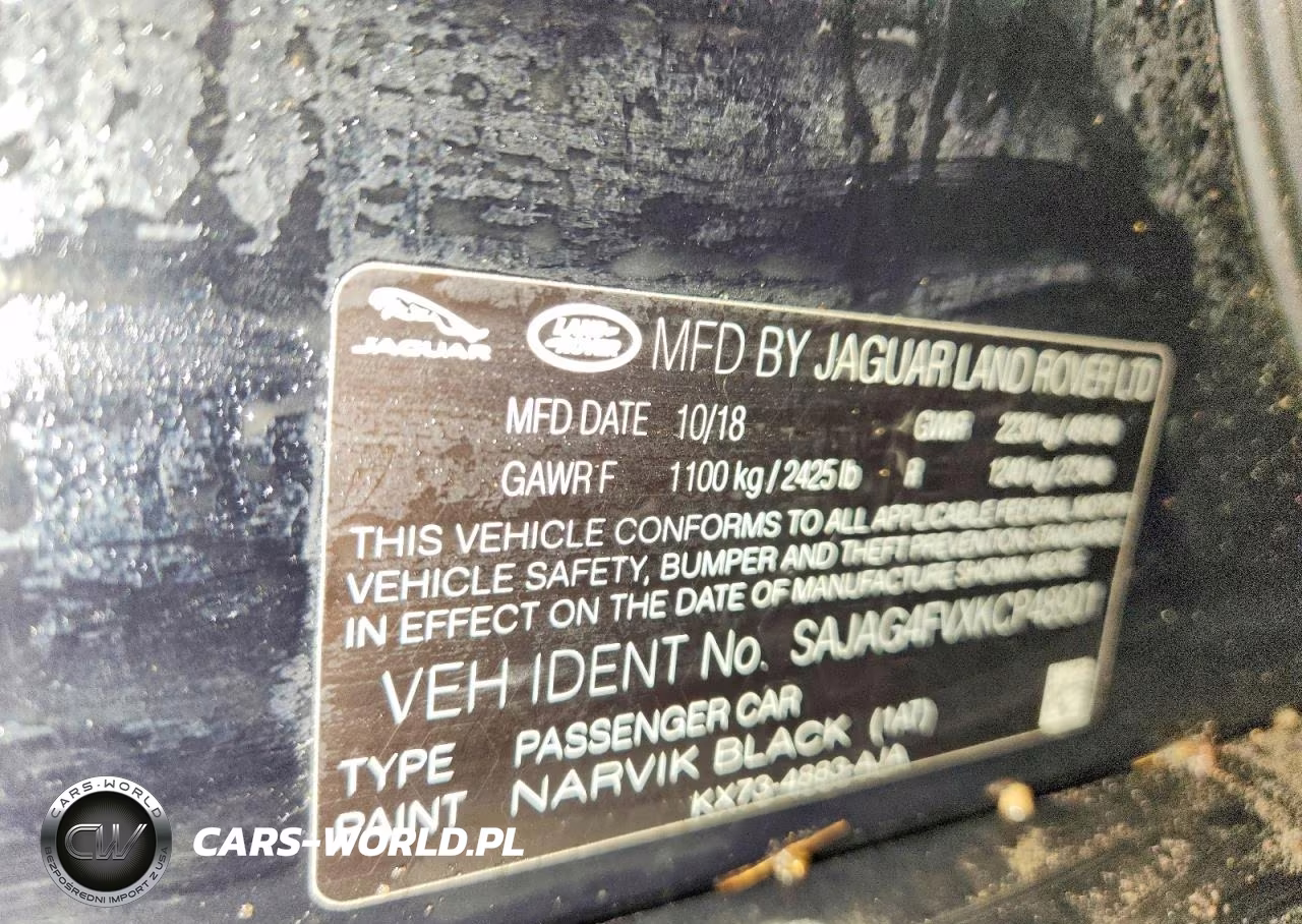2019 Jaguar Xe S VIN:SAJAG4FVXKCP48901 - 12