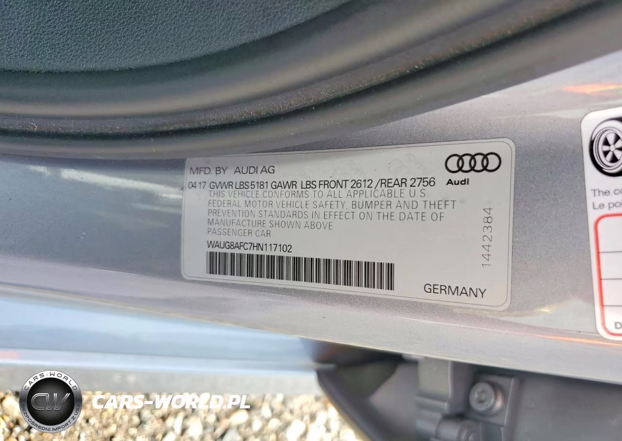 2017 Audi A6 Premium Plus VIN:WAUG8AFC7HN117102 - 12