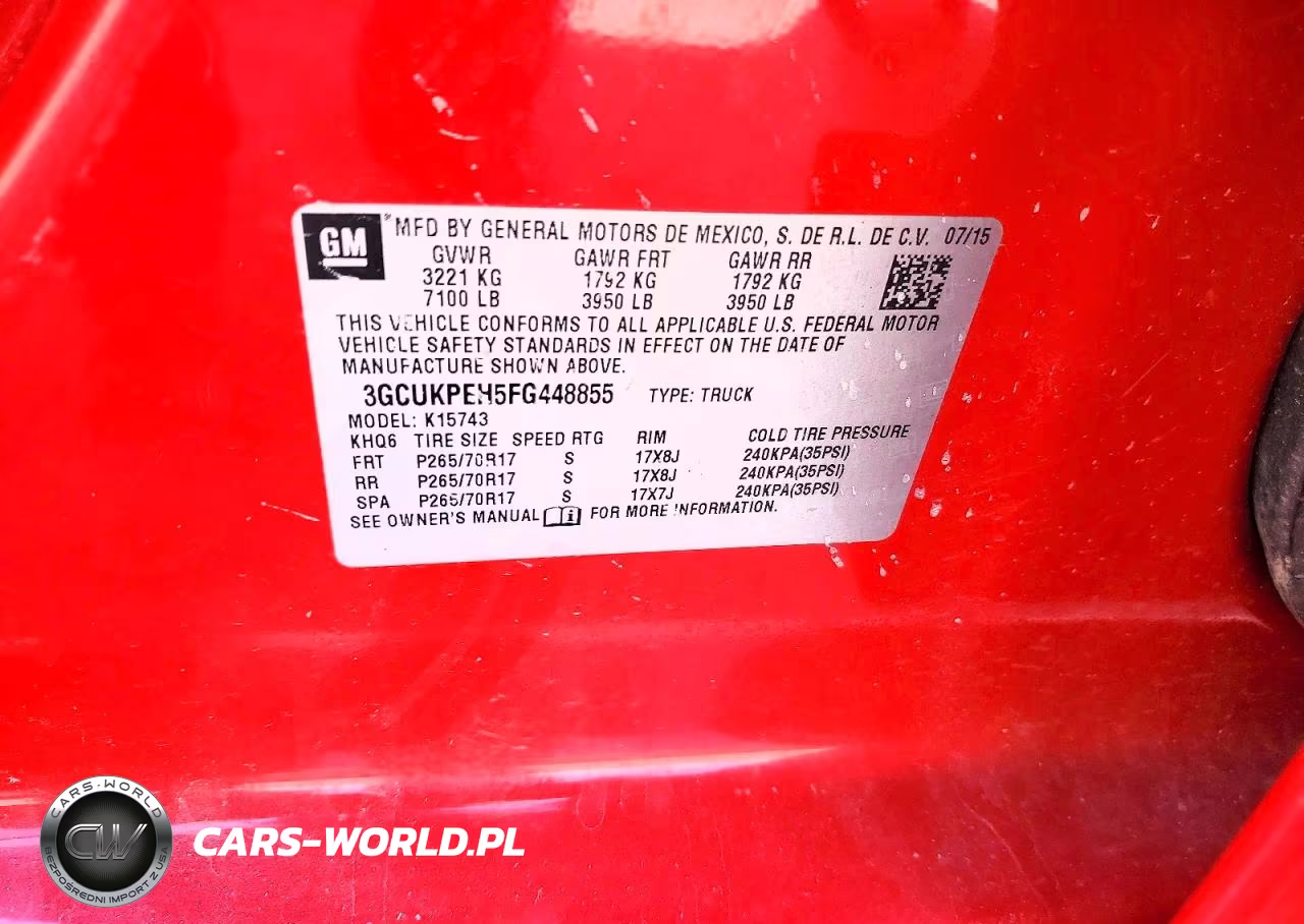 2015 Chevrolet Silverado K1500 VIN:3GCUKPEH5FG448855 - 12