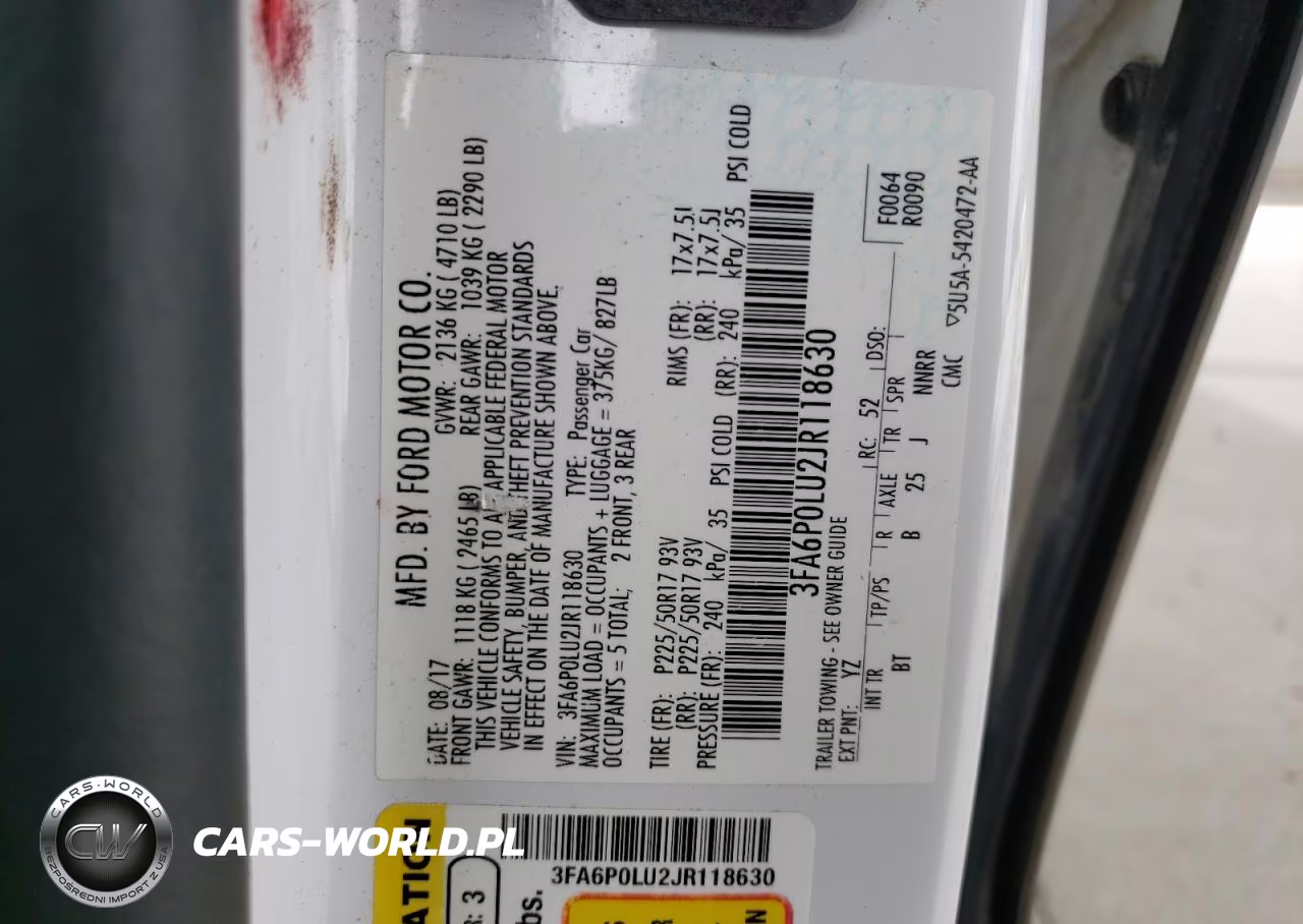 2018 Ford Fusion Se Hybrid VIN:3FA6P0LU2JR118630 - 12