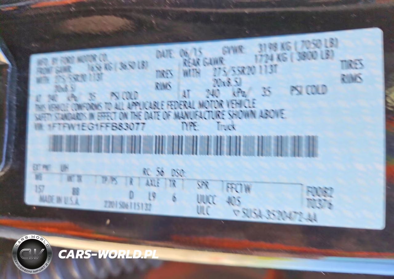 2015 Ford F150 Supercrew VIN:1FTFW1EG1FFB83077 - 13