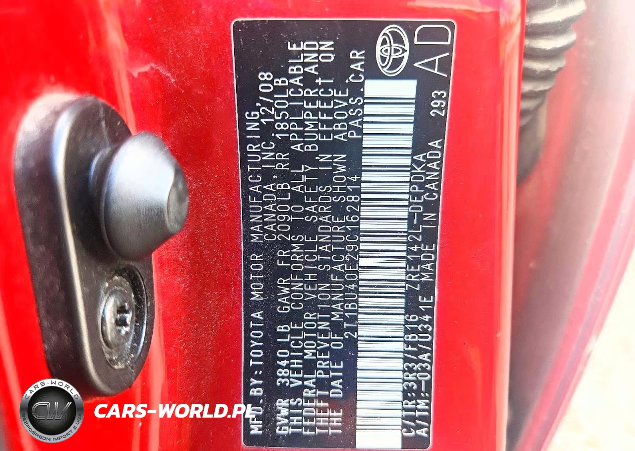 2009 Toyota Corolla Le VIN:2T1BU40E29C162814 - 12