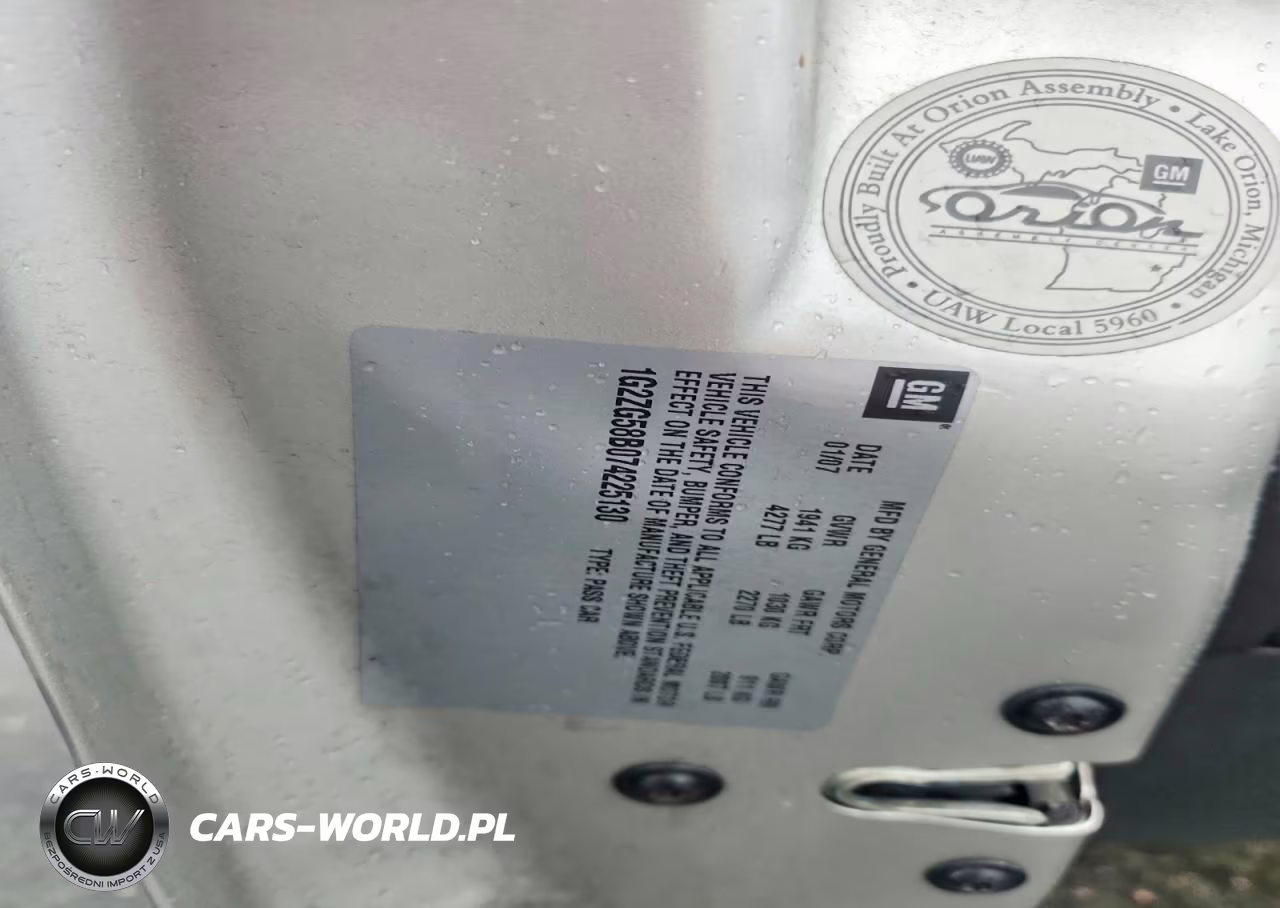 2007 Pontiac G6 Base VIN:1G2ZG58B074225130 - 12