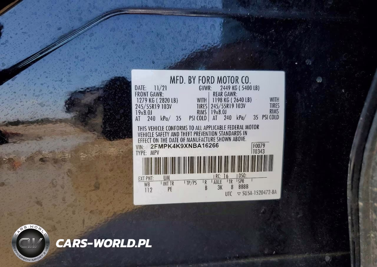 2022 Ford Edge Titanium VIN:2FMPK4K9XNBA16266 - 13