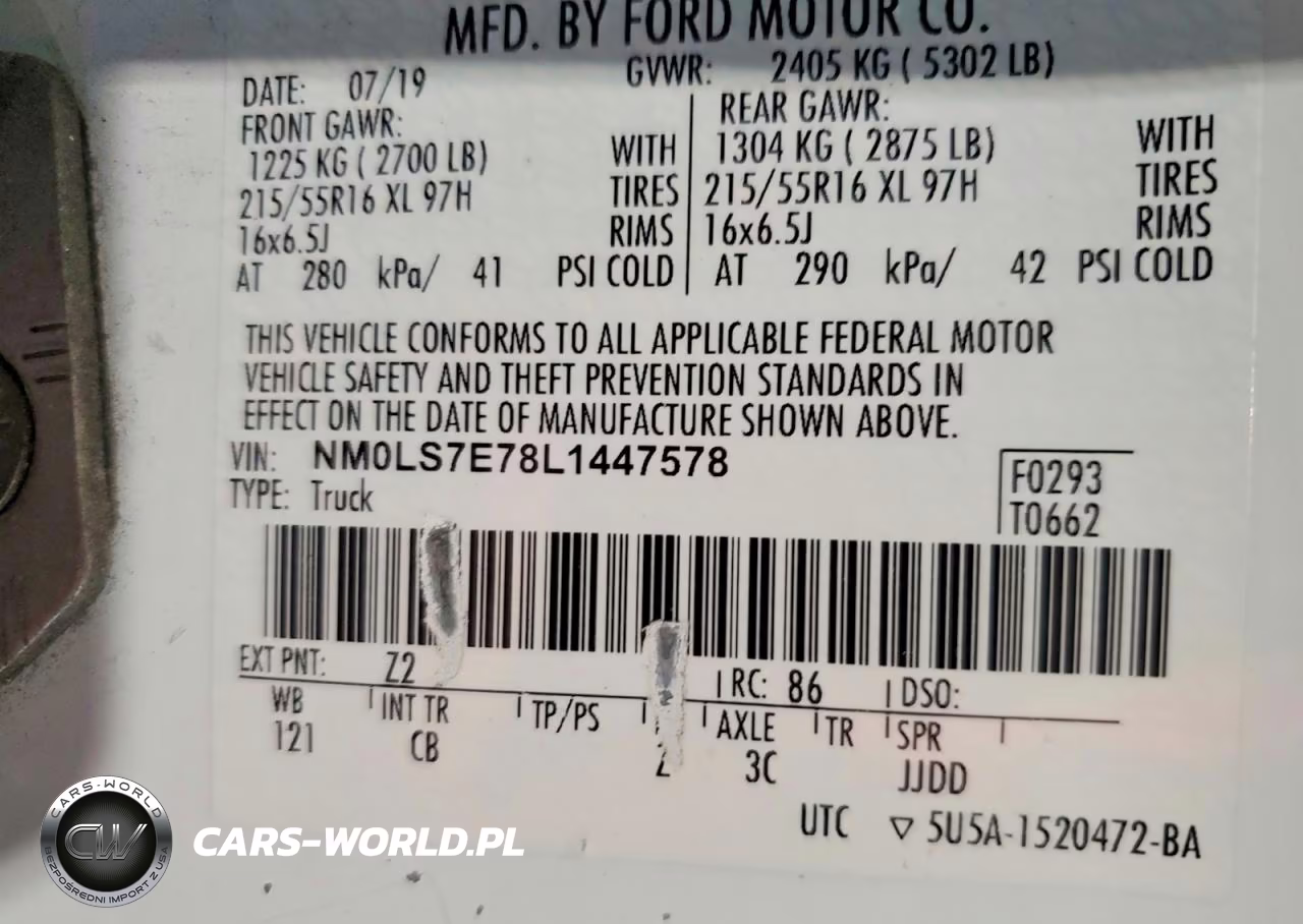2020 Ford Transit Connect Titanium VIN:NM0LS7E78L1447578 - 12