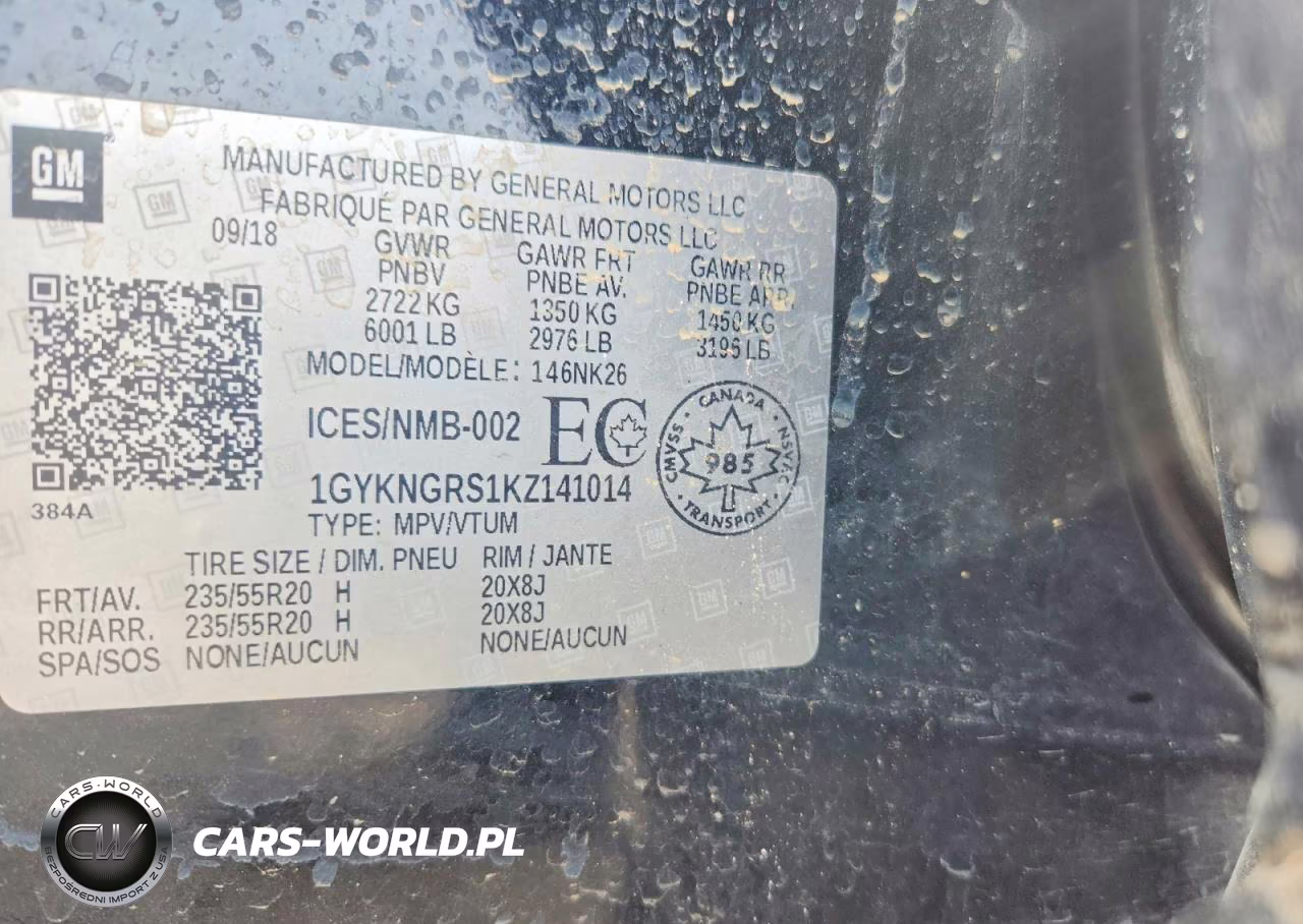 2019 Cadillac Xt5 Platinum VIN:1GYKNGRS1KZ141014 - 12