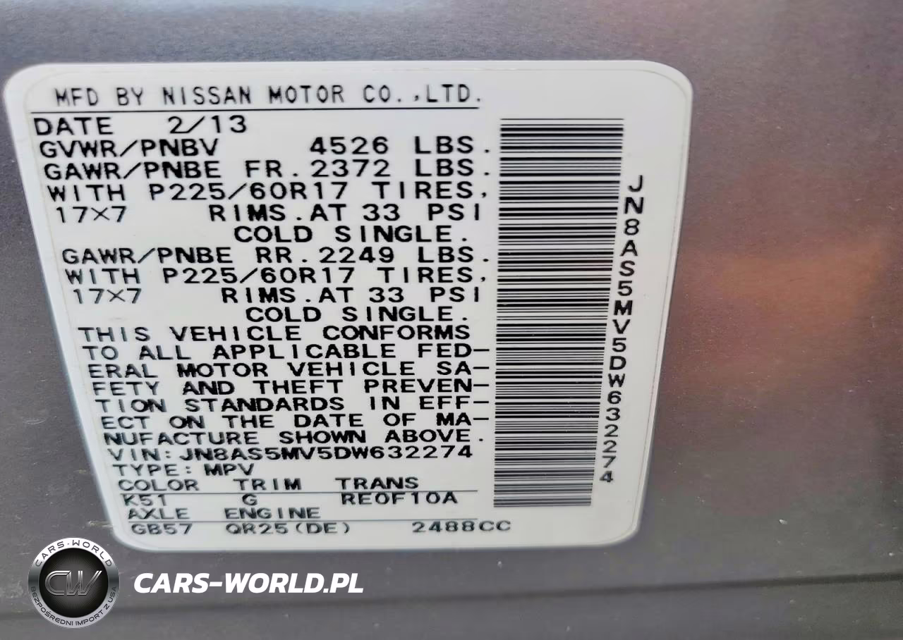 2013 Nissan Rogue S VIN:JN8AS5MV5DW632274 - 13