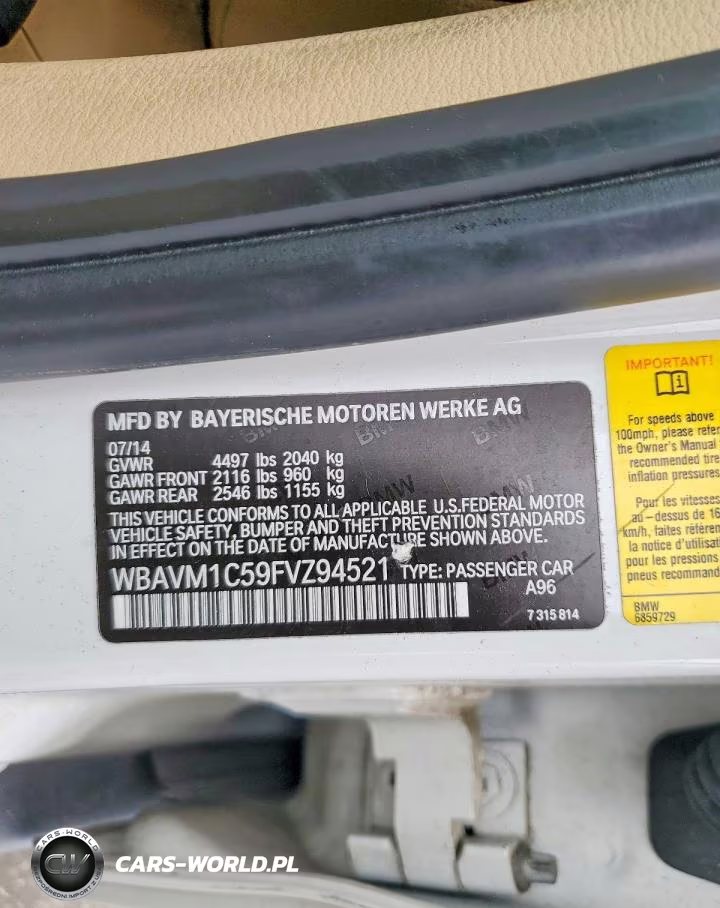 2015 BMW X1 Sdrive28I VIN:WBAVM1C59FVZ94521 - 12