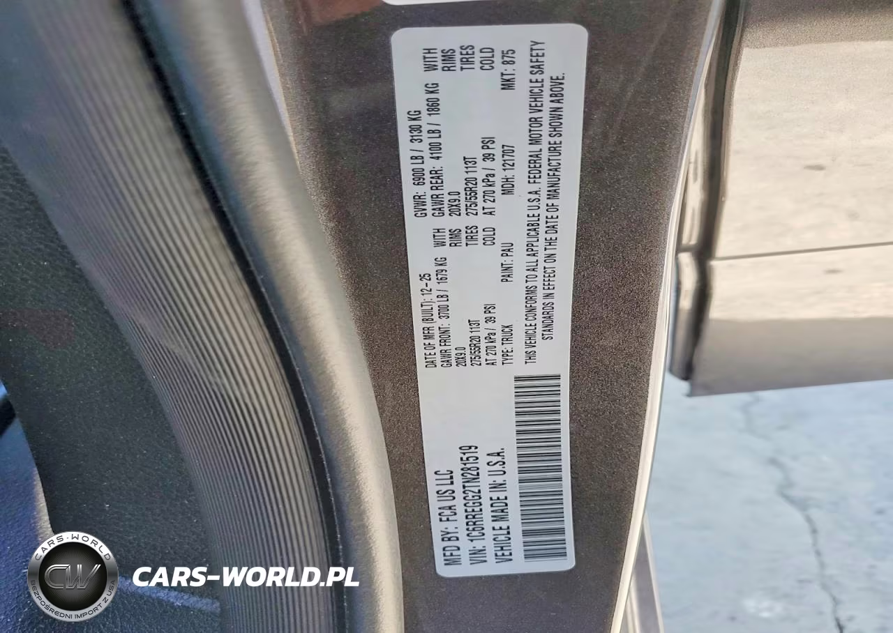 2026 Ram 1500 Tradesman VIN:1C6RREGG2TN281519 - 12
