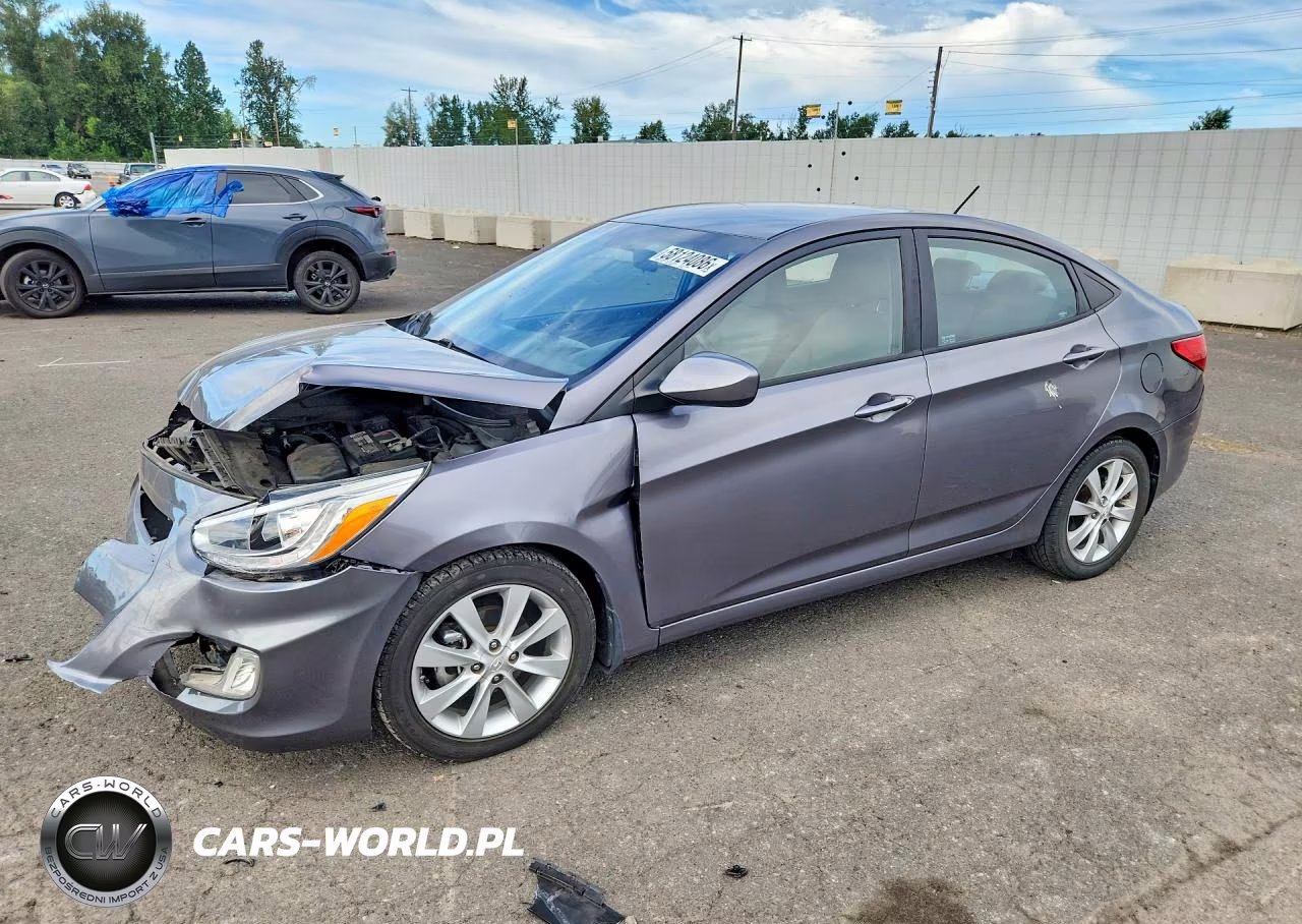 2014 Hyundai Accent Gls VIN:KMHCU4AE9EU769109 - 1