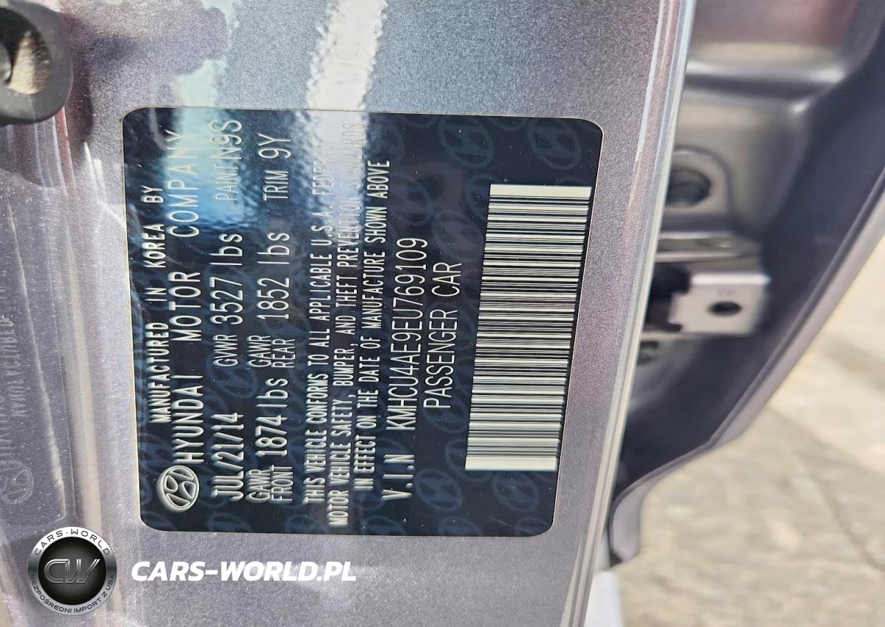 2014 Hyundai Accent Gls VIN:KMHCU4AE9EU769109 - 12