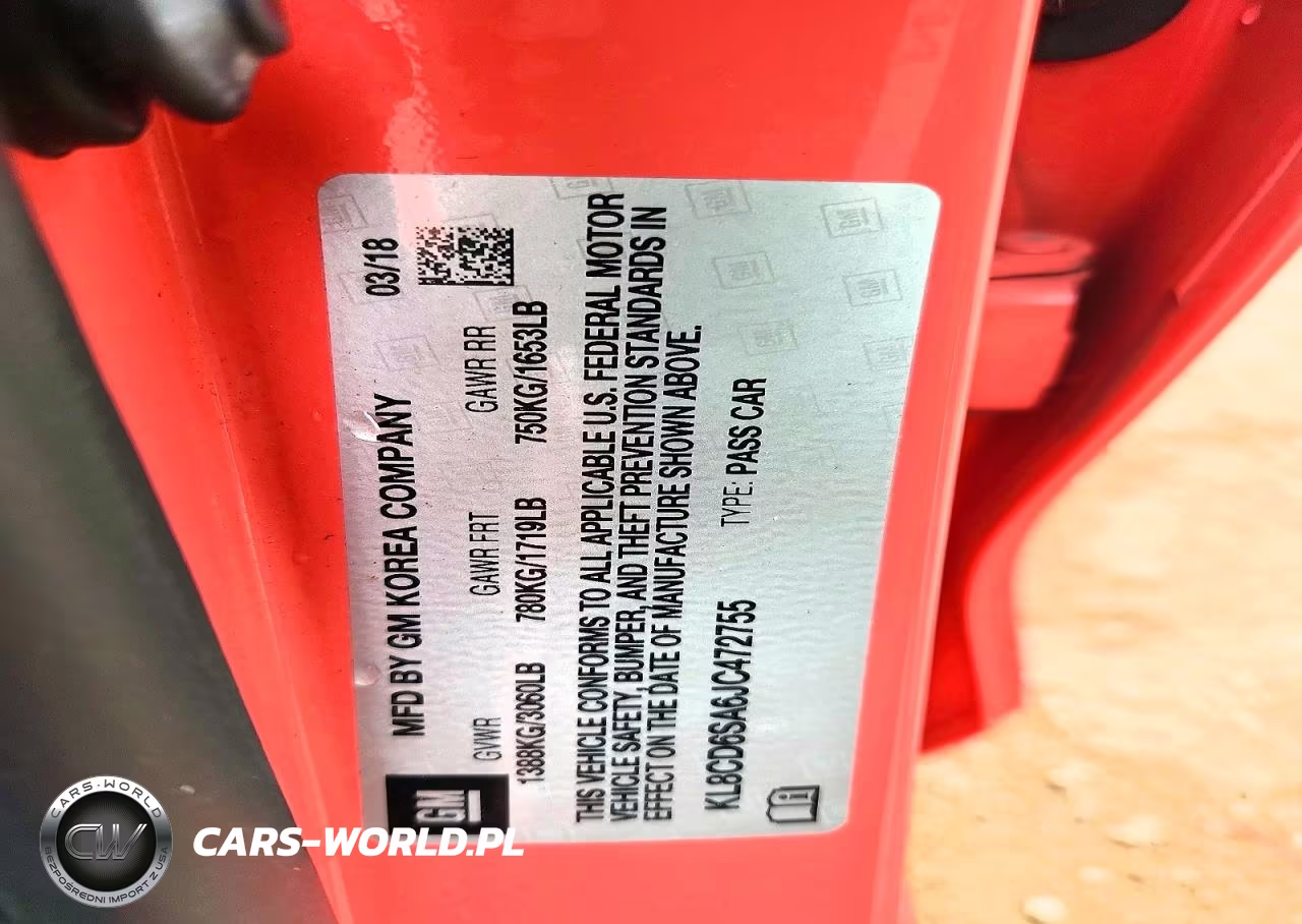 2018 Chevrolet Spark 1Lt VIN:KL8CD6SA6JC472755 - 12