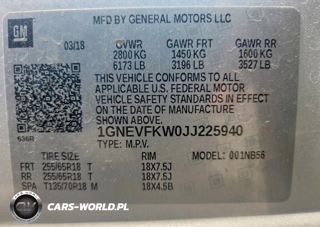 2018 Chevrolet Traverse Ls VIN:1GNEVFKW0JJ225940 - 13
