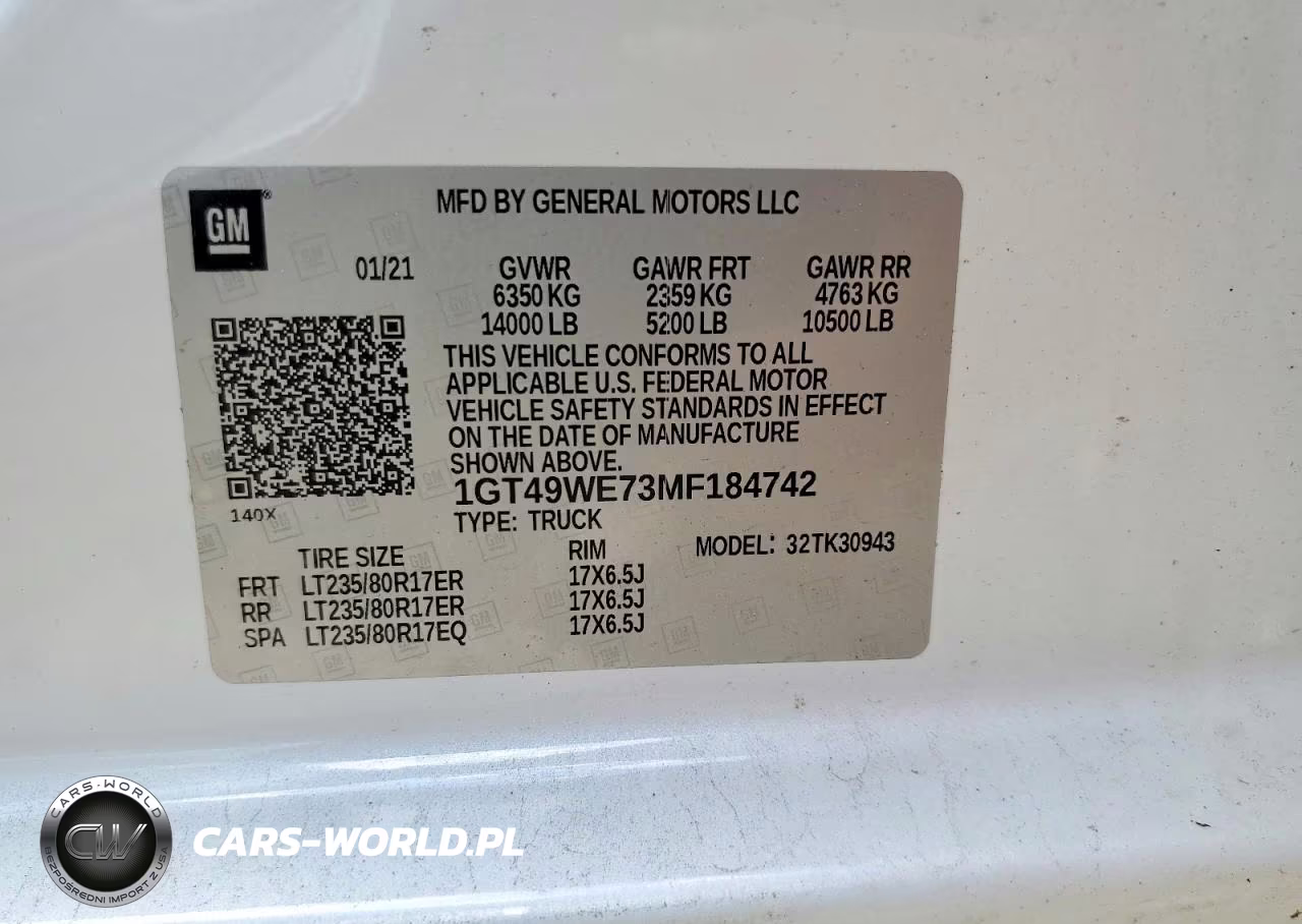 2021 GMC Sierra K3500 Denali VIN:1GT49WE73MF184742 - 12