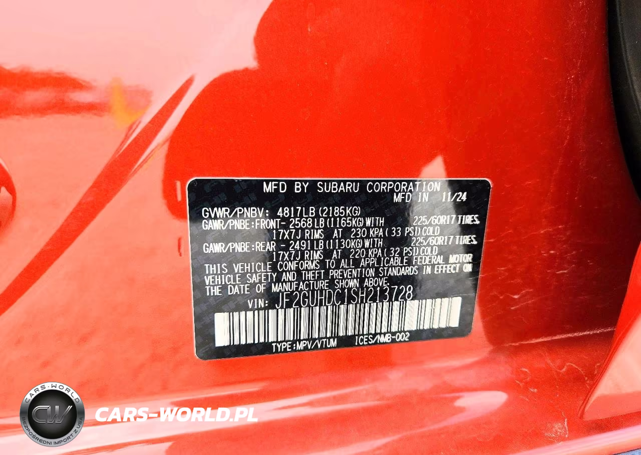 2025 Subaru Crosstrek Premium VIN:JF2GUHDC1SH213728 - 13
