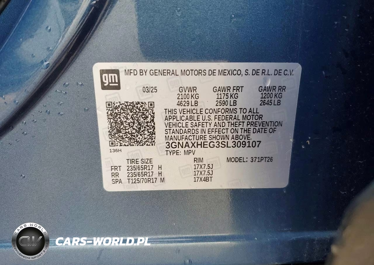 2025 Chevrolet Equinox Lt VIN:3GNAXHEG3SL309107 - 12