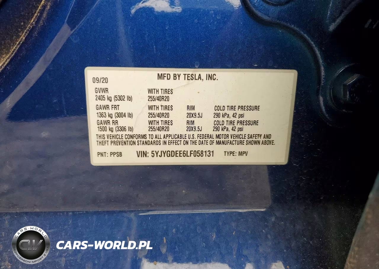 2020 Tesla Model Y VIN:5YJYGDEE6LF058131 - 13