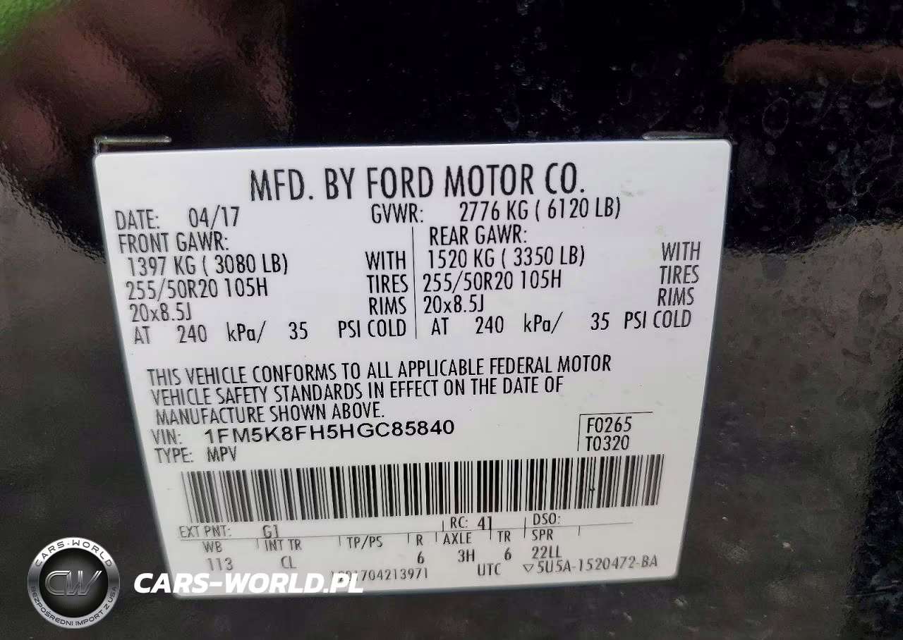 2017 Ford Explorer Limited VIN:1FM5K8FH5HGC85840 - 13