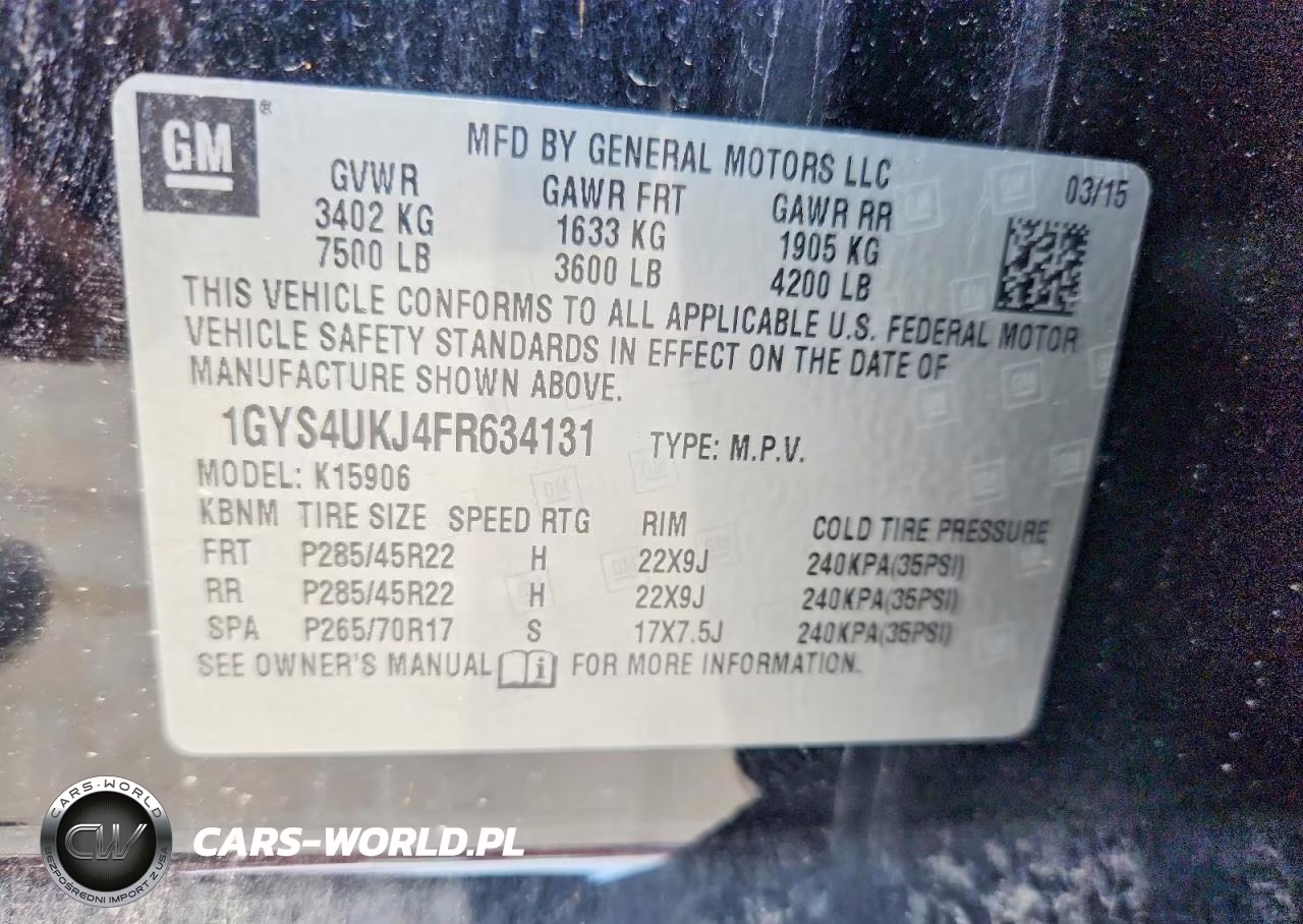 2015 Cadillac Escalade Esv Platinum VIN:1GYS4UKJ4FR634131 - 13