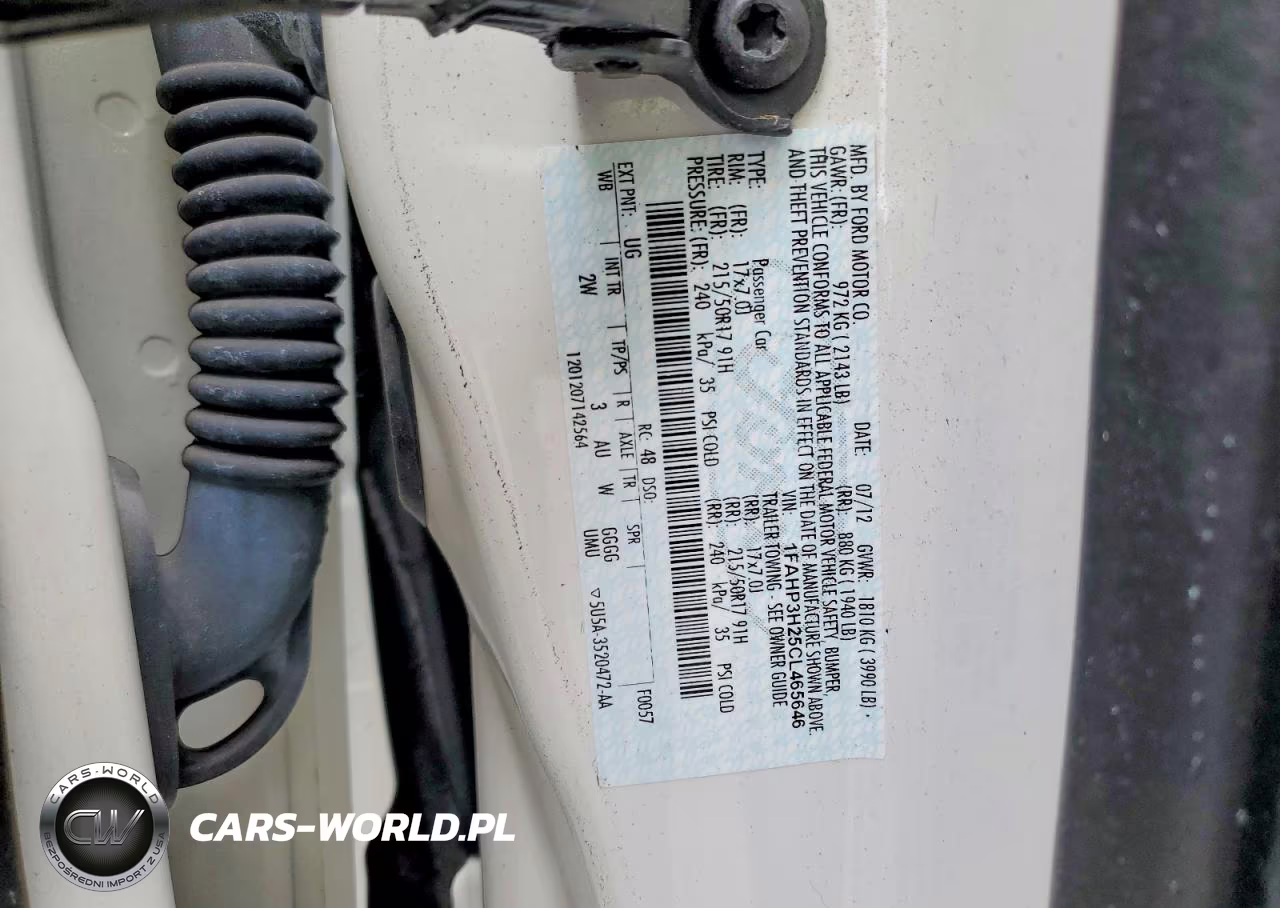 2012 Ford Focus Sel VIN:1FAHP3H25CL465646 - 12