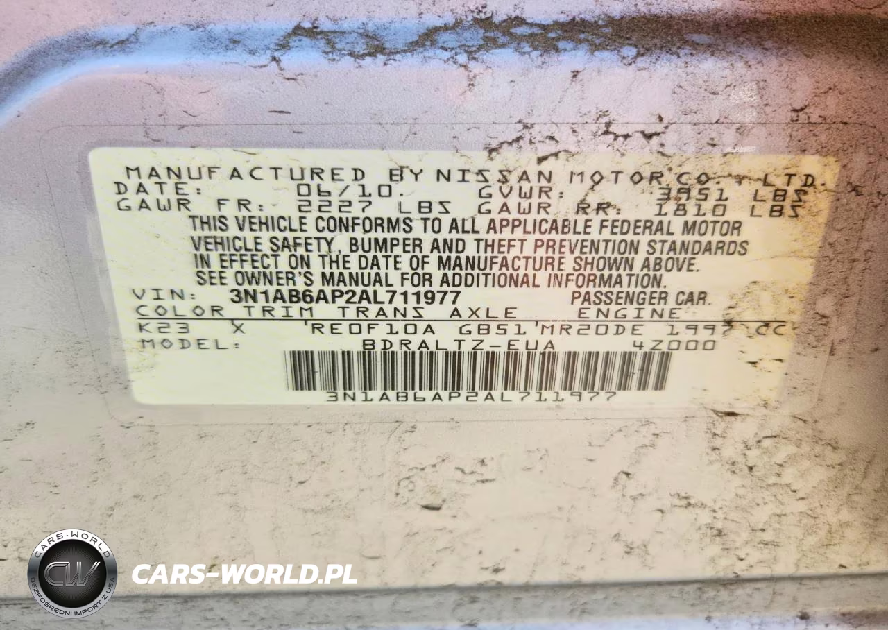2010 Nissan Sentra VIN:3N1AB6AP2AL711977 - 12
