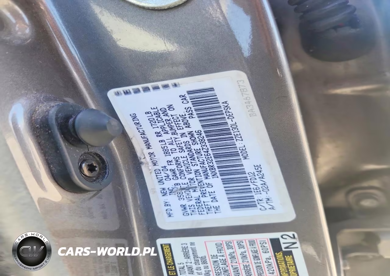 2004 Toyota Corolla S VIN:1NXBR32E64Z338246 - 12