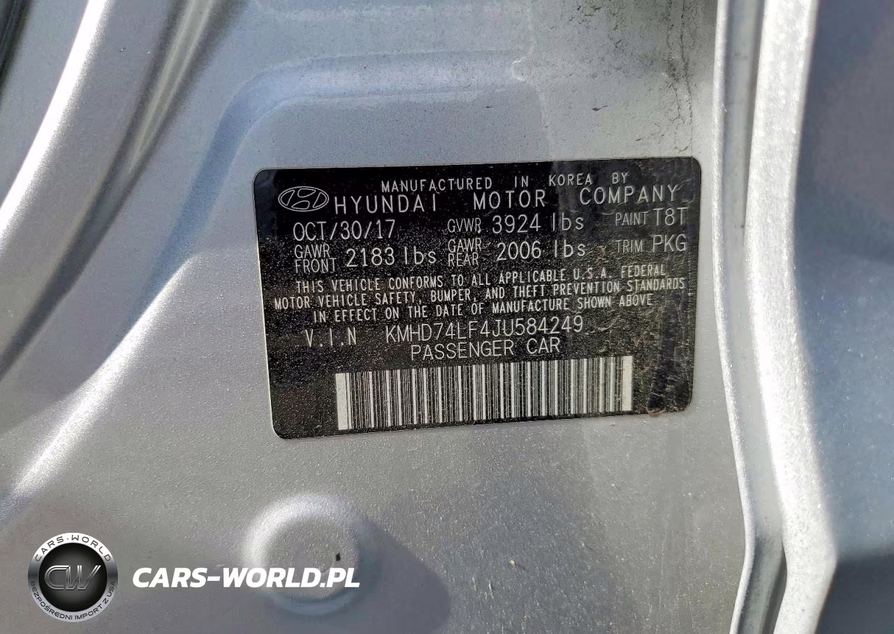 2018 Hyundai Elantra Se VIN:KMHD74LF4JU584249 - 12