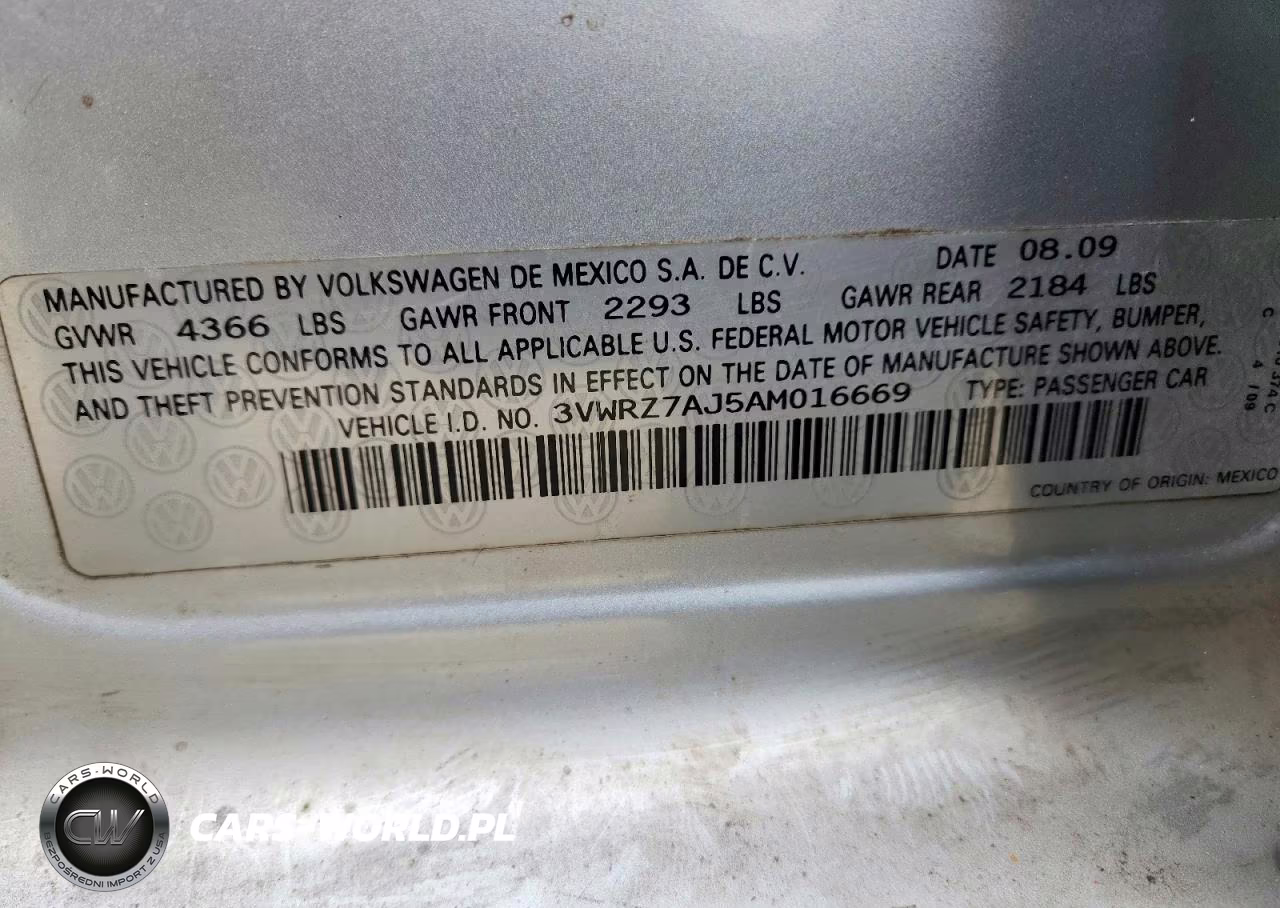 2010 Volkswagen Jetta Se VIN:3VWRZ7AJ5AM016669 - 13