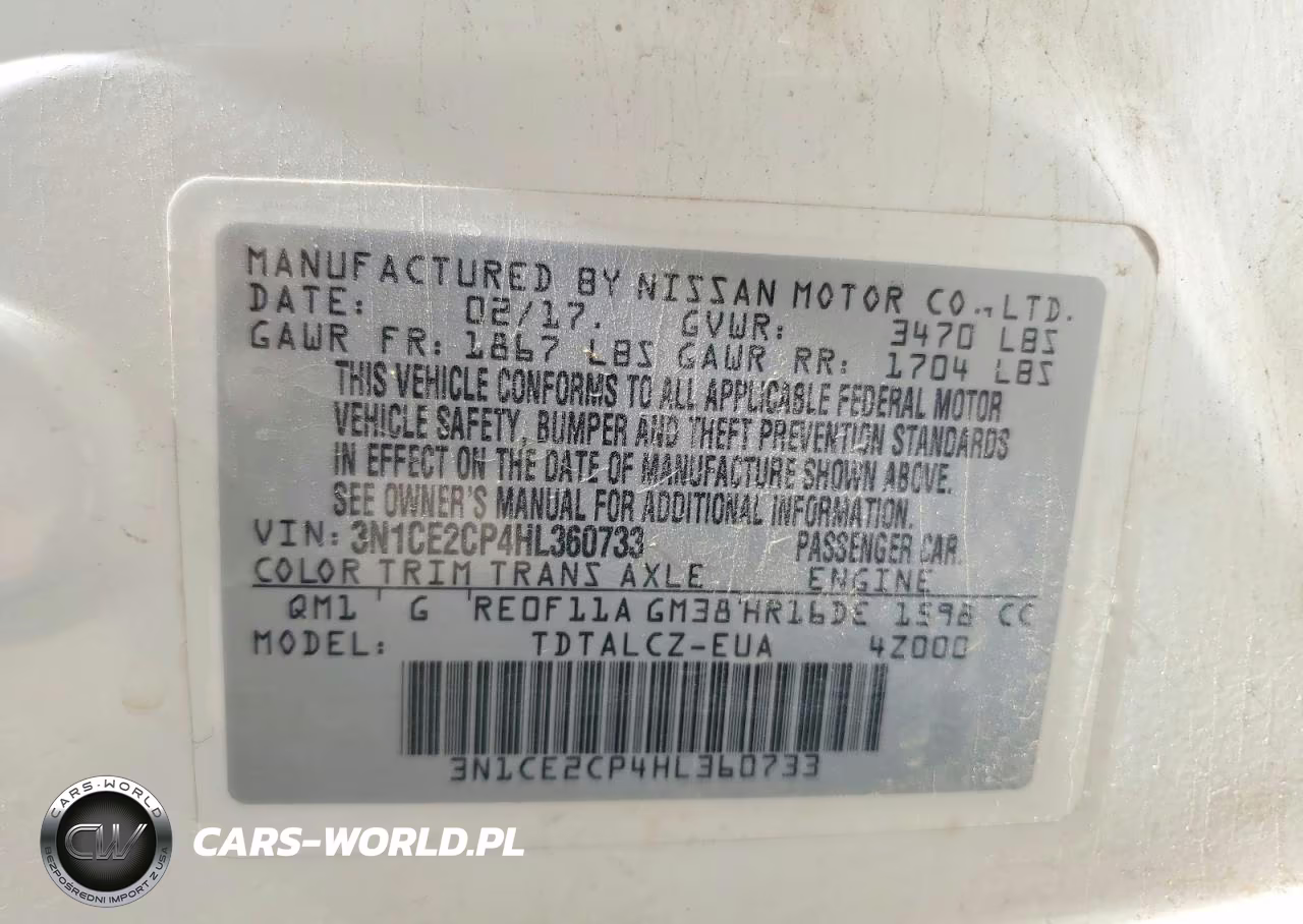 2017 Nissan Versa Note S Plus VIN:3N1CE2CP4HL360733 - 12