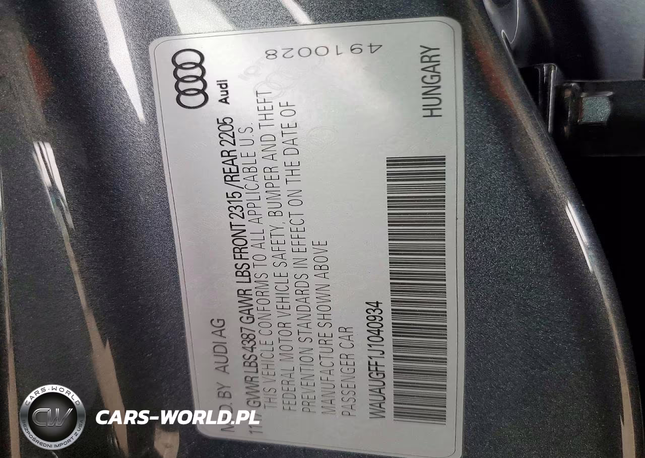 2018 Audi A3 Premium VIN:WAUAUGFF1J1040934 - 12