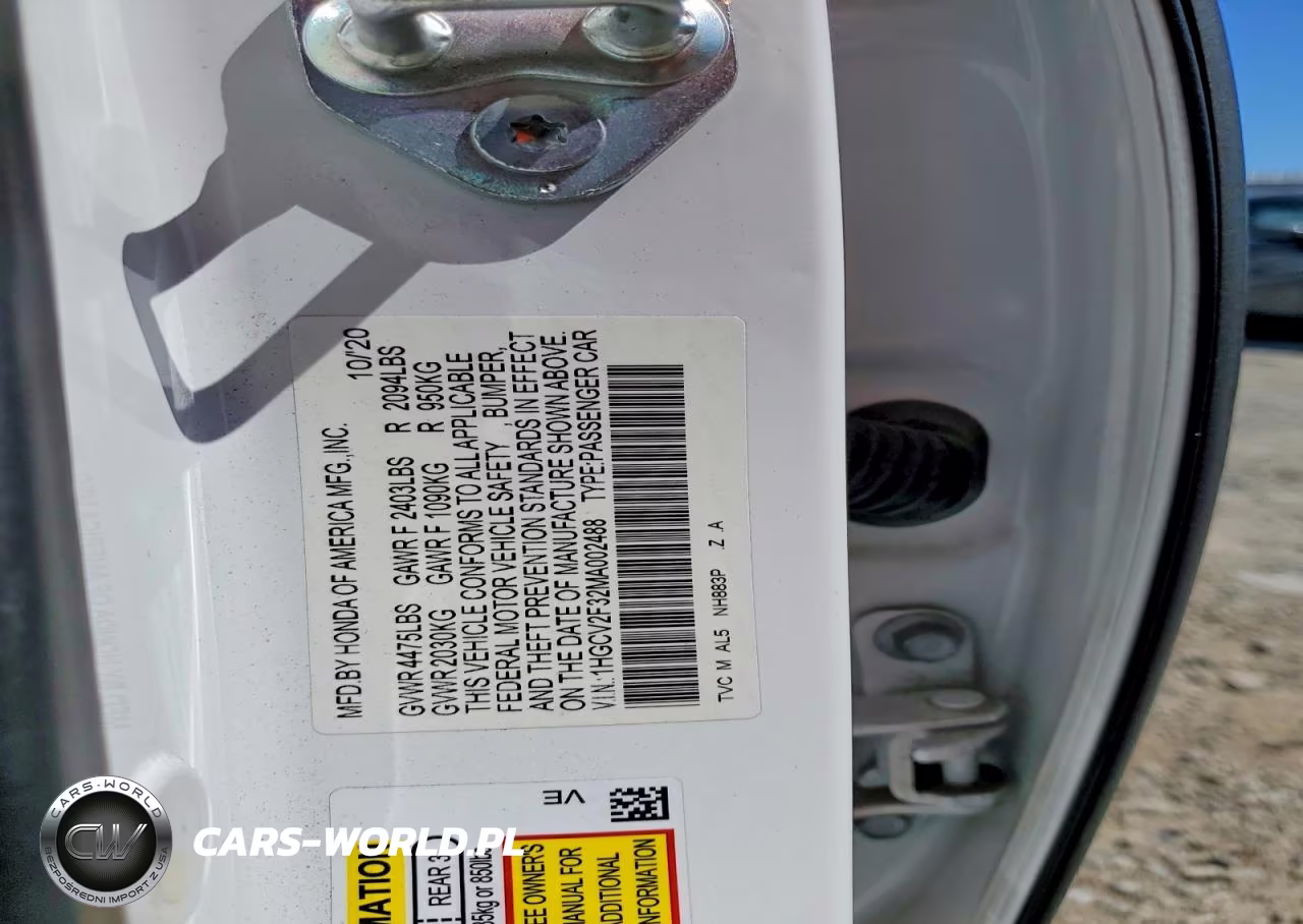 2021 Honda Accord Sport VIN:1HGCV2F32MA002488 - 13