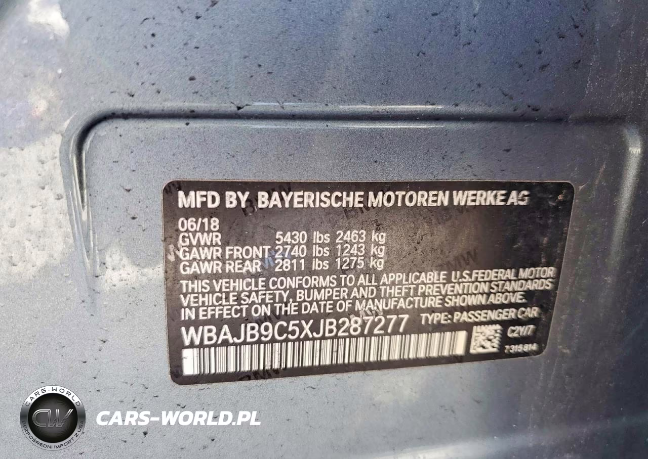 2018 BMW M550Xi VIN:WBAJB9C5XJB287277 - 12
