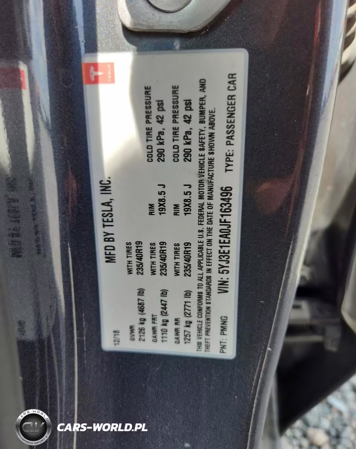 2018 Tesla Model 3 VIN:5YJ3E1EA0JF163496 - 12
