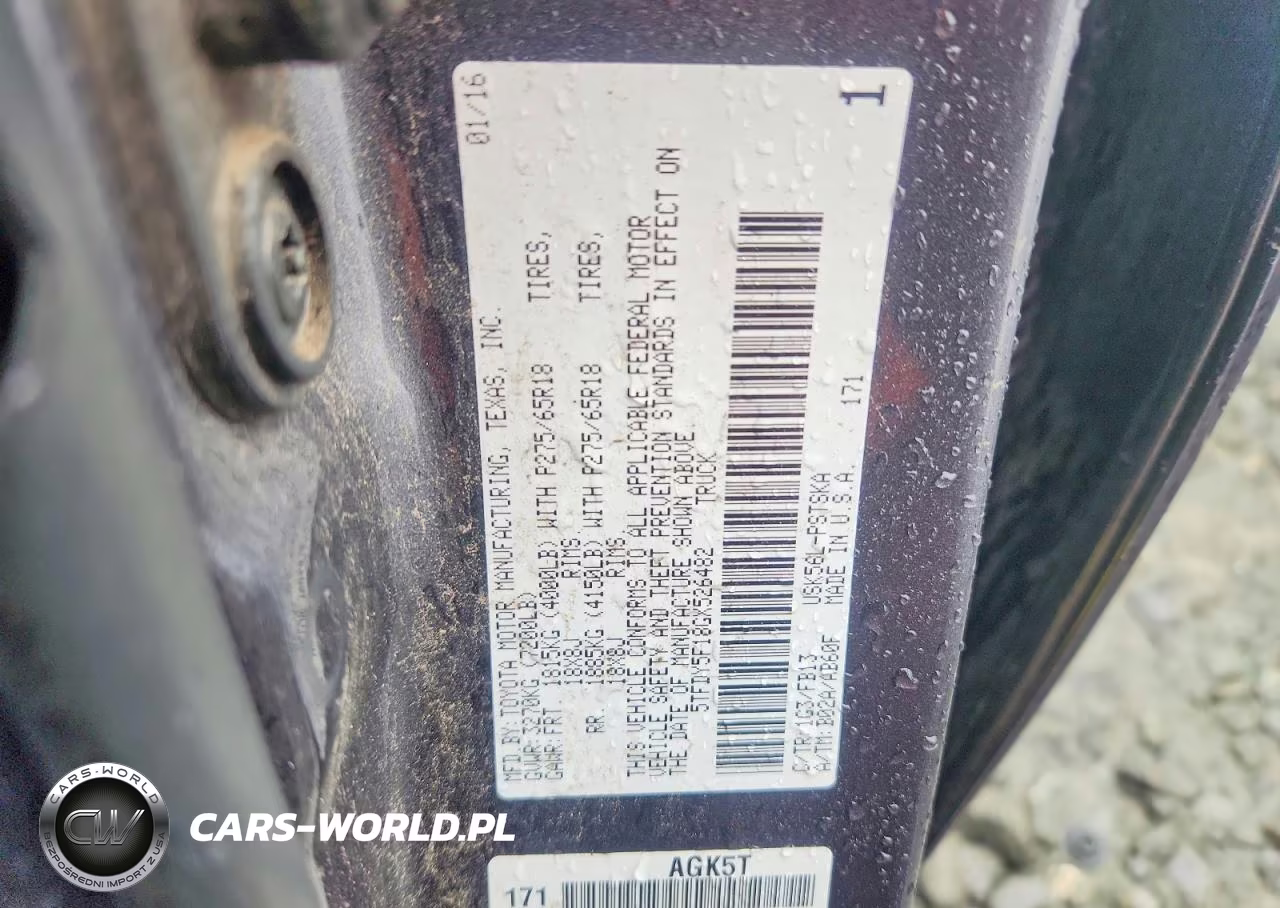 2016 Toyota Tundra Sr5 VIN:5TFDY5F18GX526482 - 12