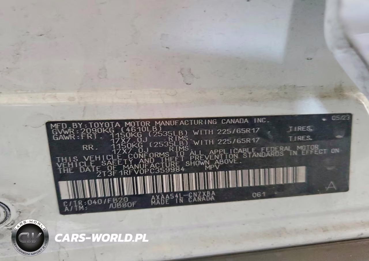 2023 Toyota Rav4 Le VIN:2T3F1RFV0PC359984 - 12